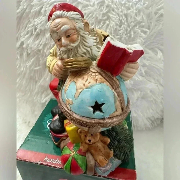 Play By Play Other - Vintage Ceramic Santa Candle Holder
